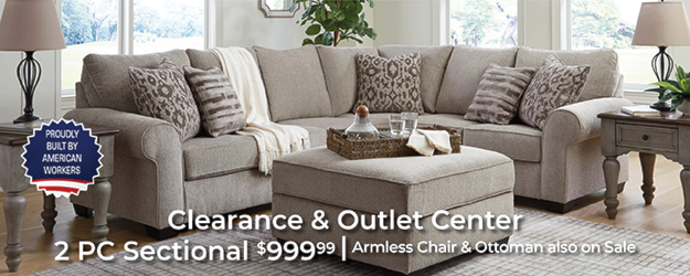 Clearance & Outlet Center 2 PC Sectional