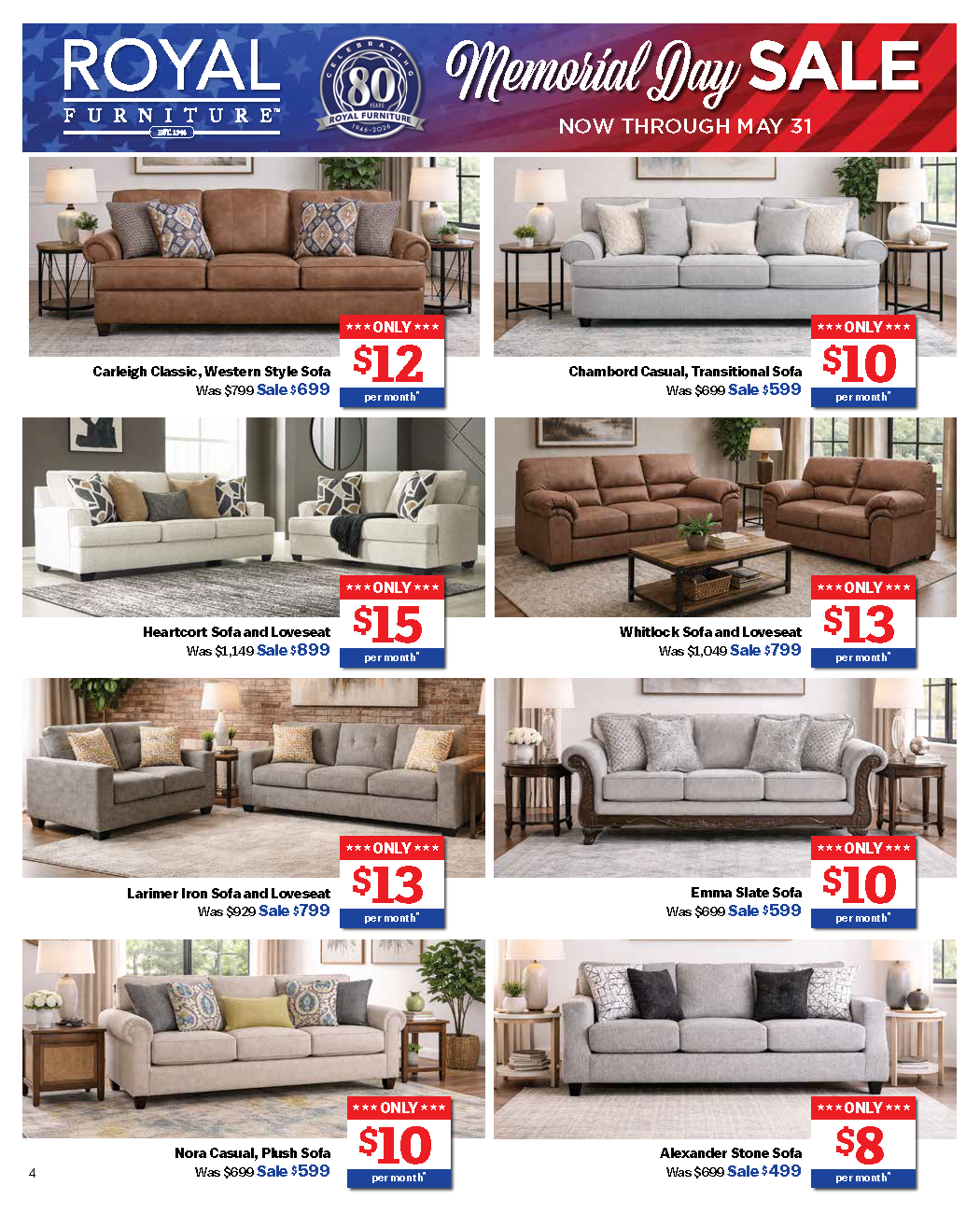 Memorial Day Sale 2026 at Royal Furniture page 4 of 8