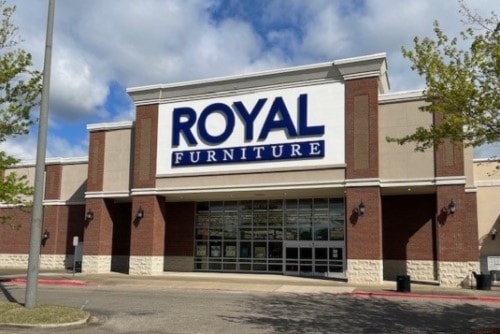 Royal Furniture Montgomery located in East Chase shopping center.