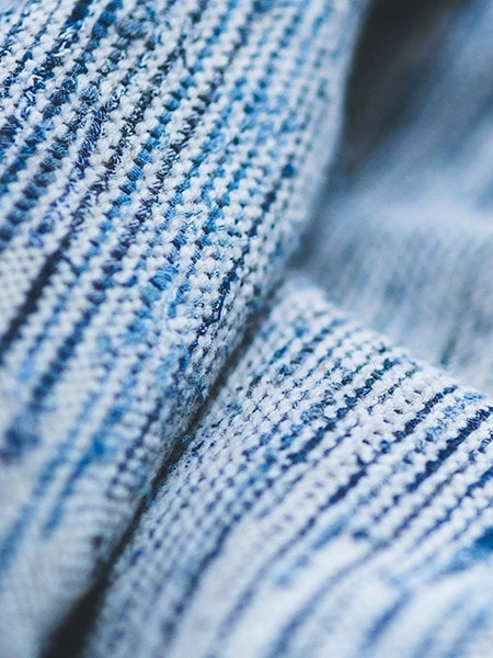 blue fabric