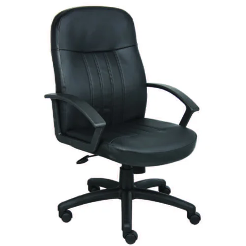 executive swivel chair • black leatherplus • 27"w x 27"d x 40.5-44"h