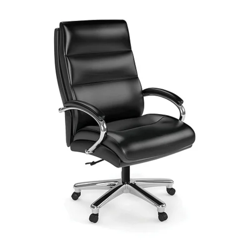 big & tall executive chair • black bonded leather • 400 lb. weight capacity • 28.5"w x 31"d x 44.25-47"h