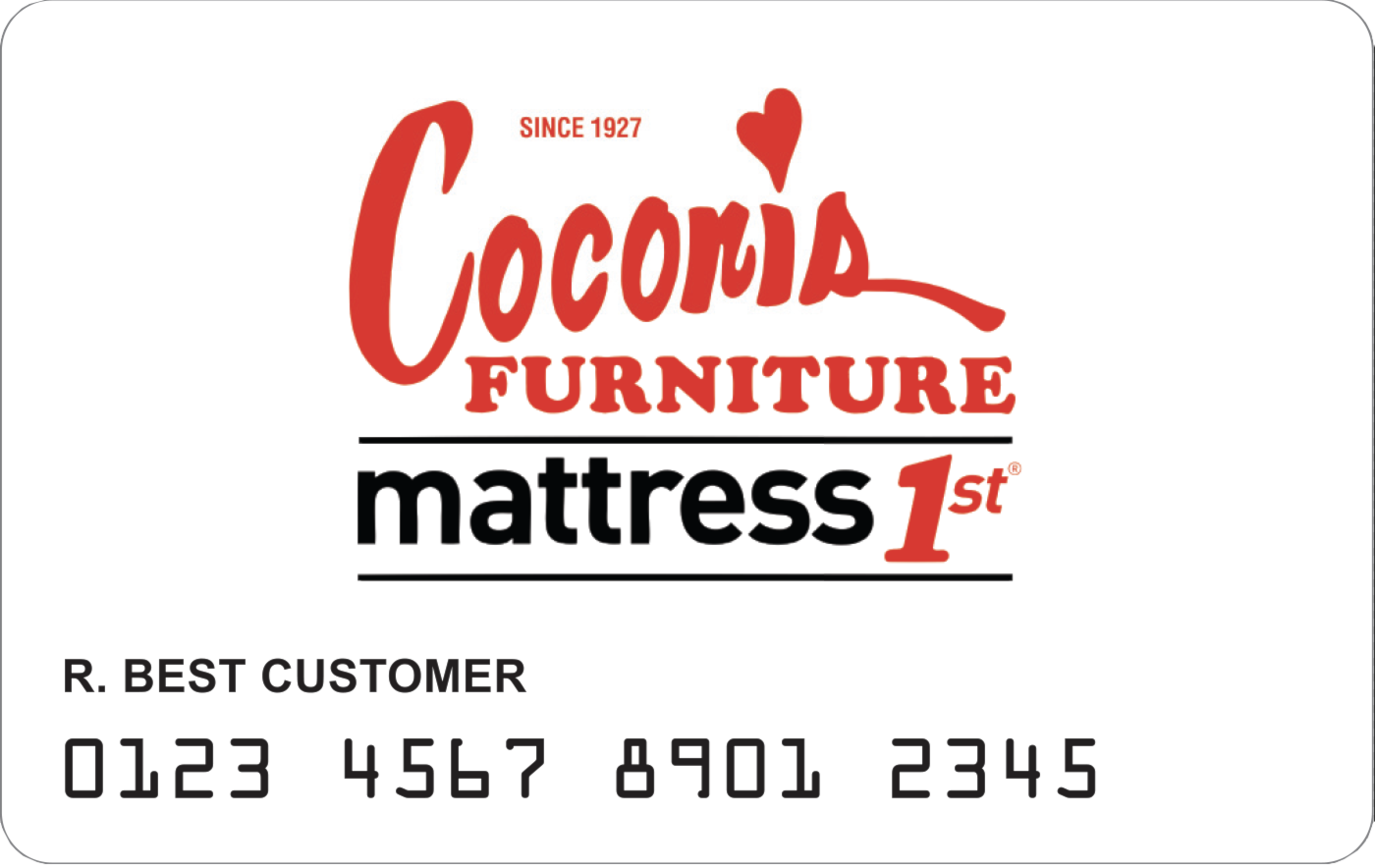 Coconis Furniture Card Sample