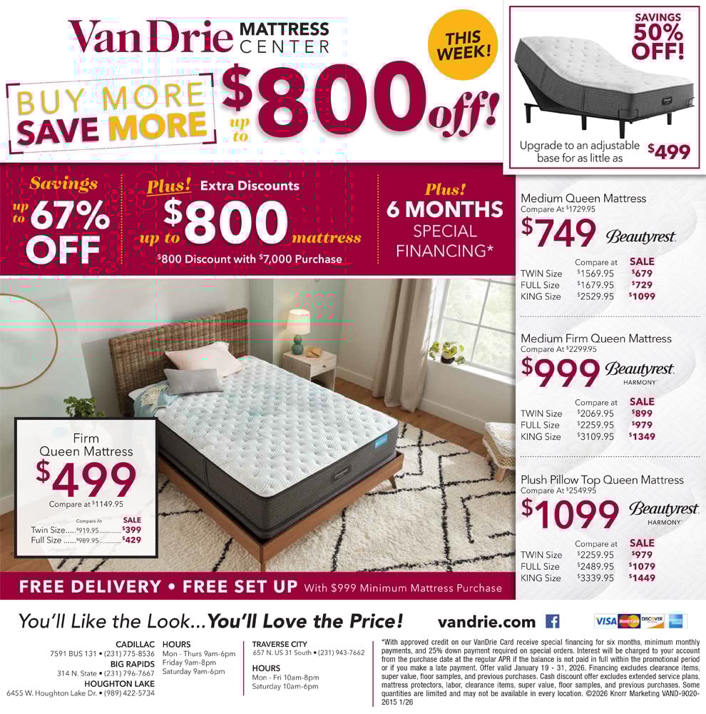 Buy More Save More Mattress Event