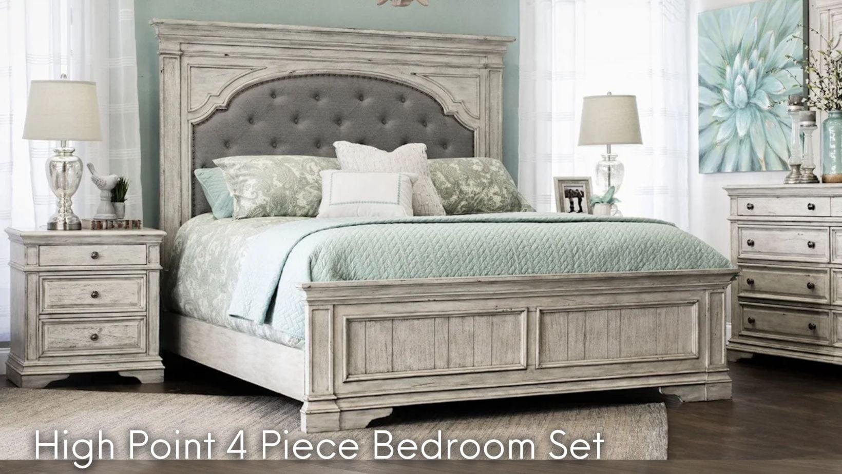 High Point 4 Piece Bedroom Set