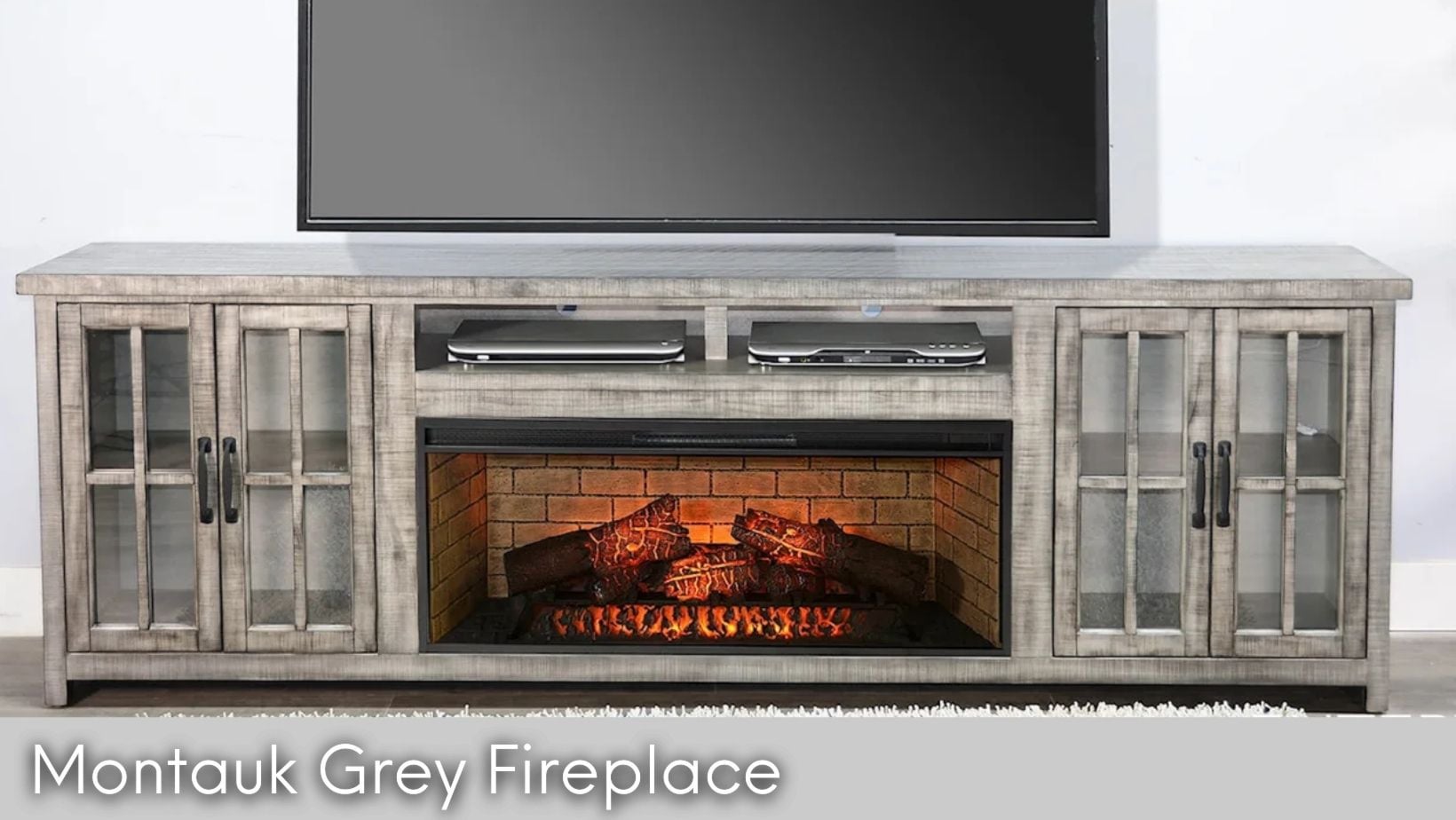 Montauk Grey Fireplace
