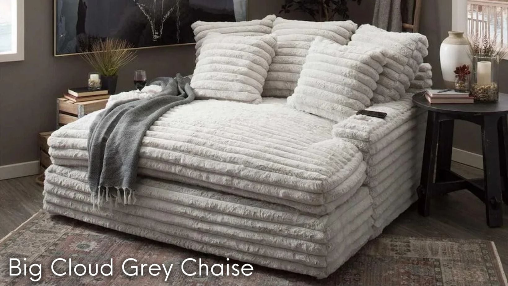 Big Cloud Grey Chaise