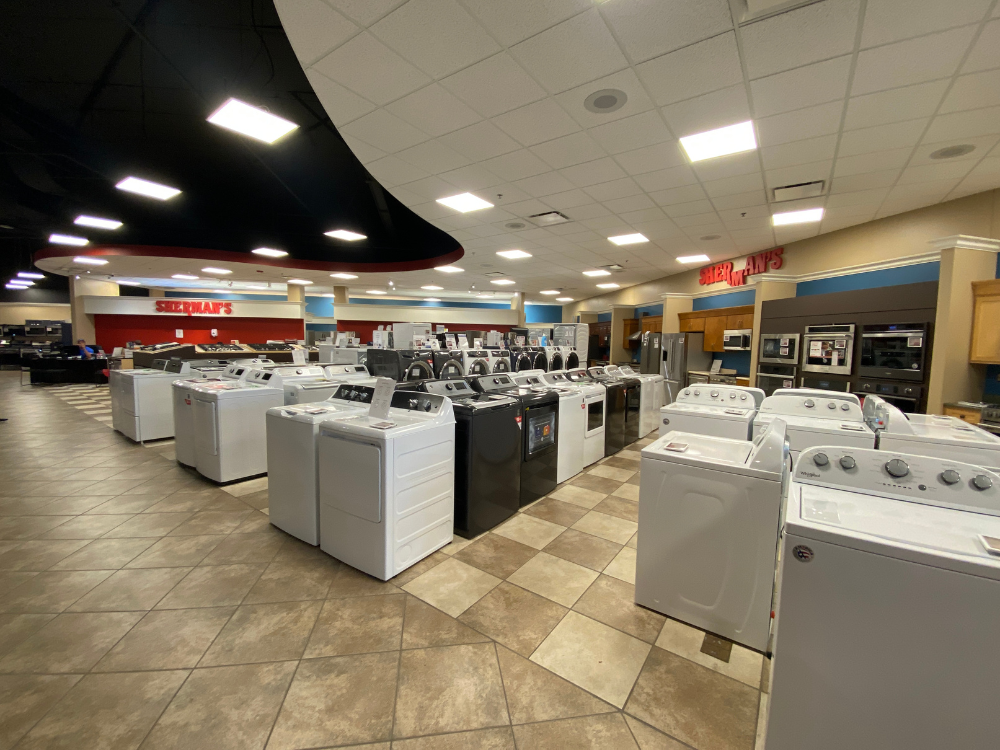 appliances in showroom