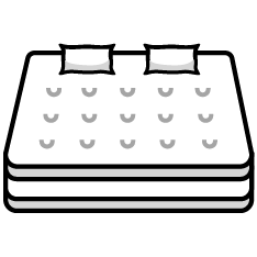 California king mattress silhouette