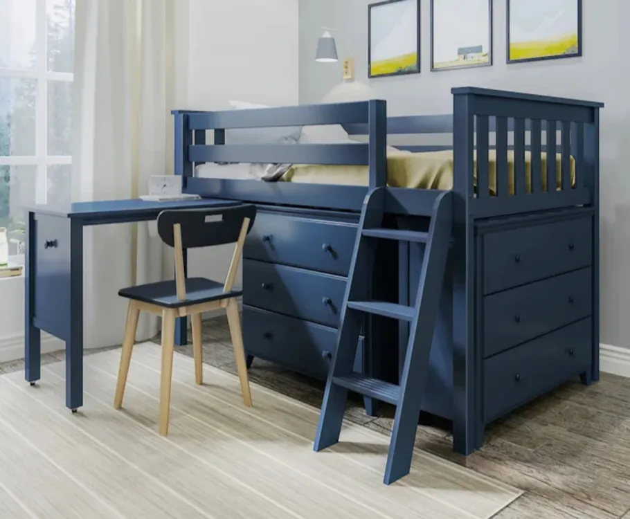 Bed with matching desk