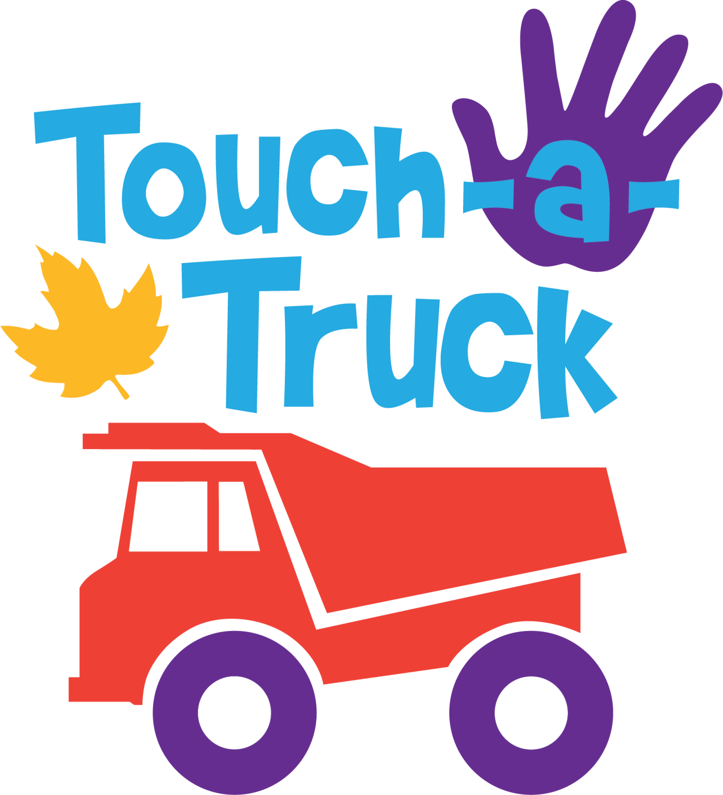 graphic with a truck and hand