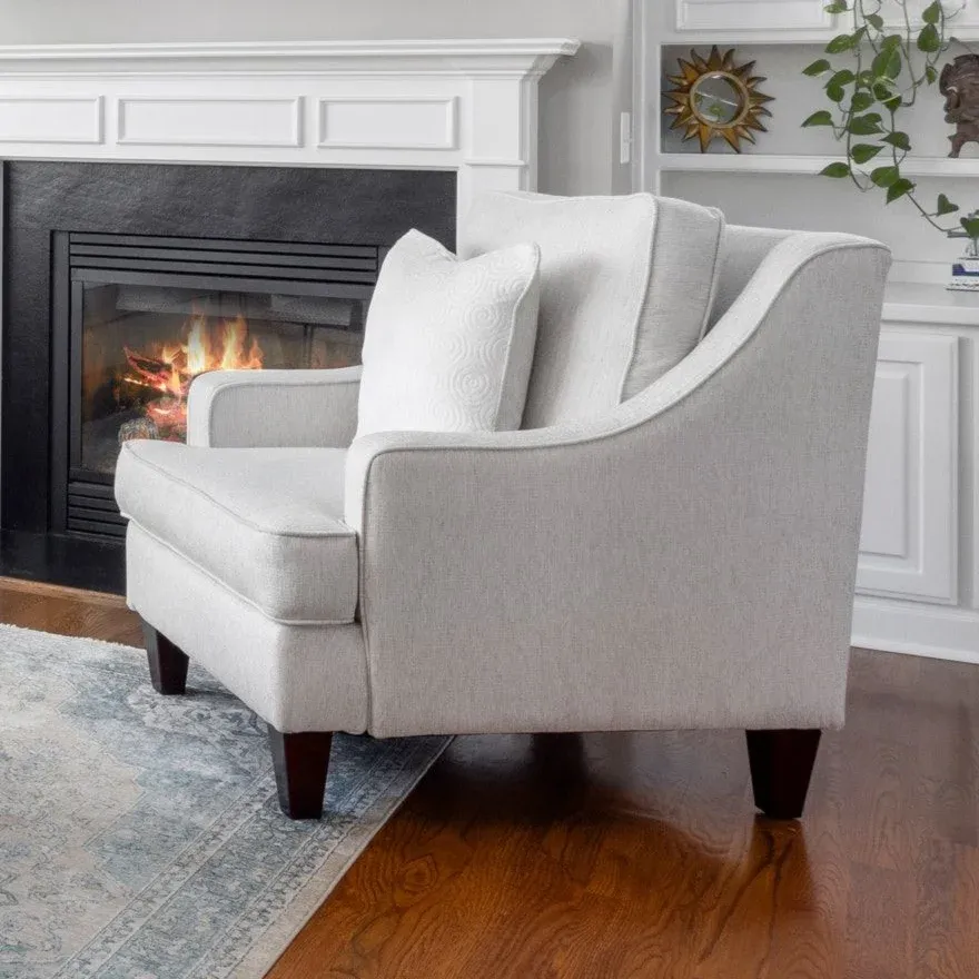 Sloped Track Arm Chair