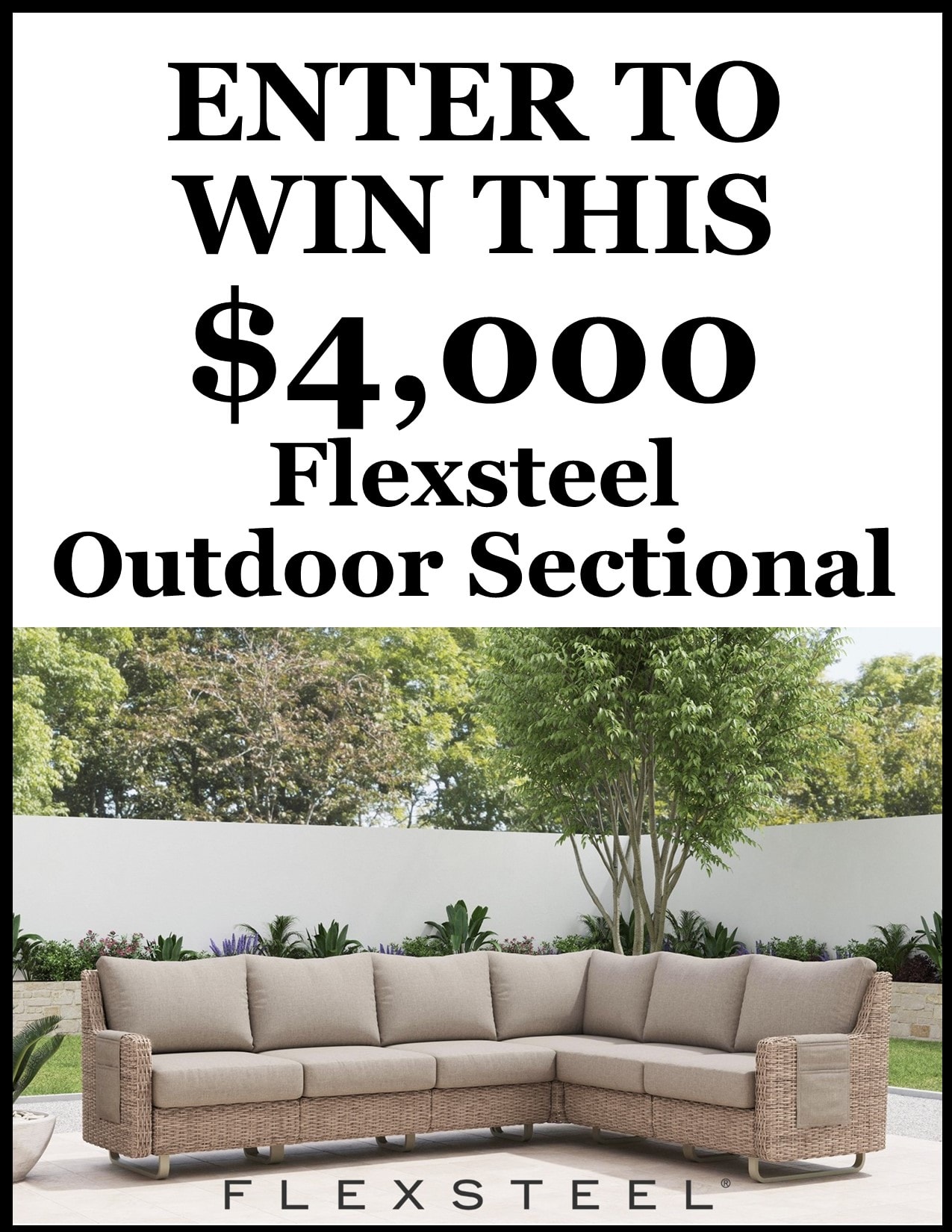 enter to win a Flexsteel 6pc sectional