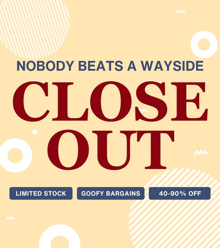 Wayside Furniture & Mattress closeout sign