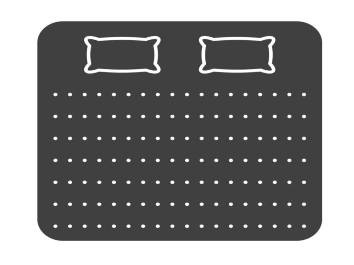 Queen mattress silhouette