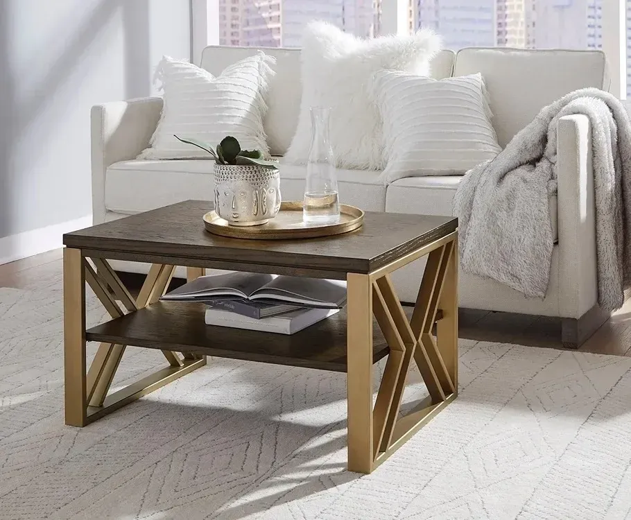 Sofa table with added decor