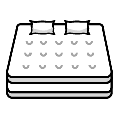 King mattress silhouette