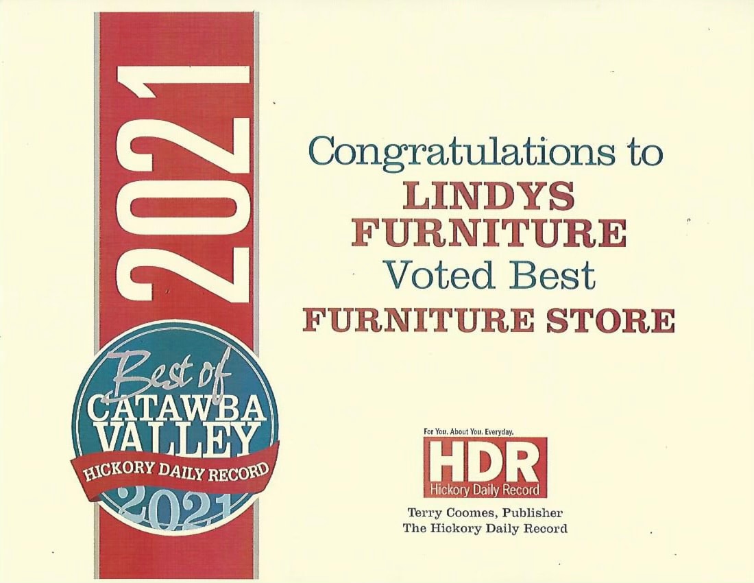 Voted Best Furniture Store by the Hickory Daily Record