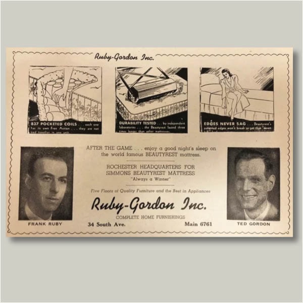 Old ruby-gordon ad with Frank Ruby