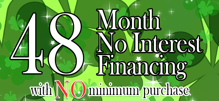 48 Month No Interest Financing