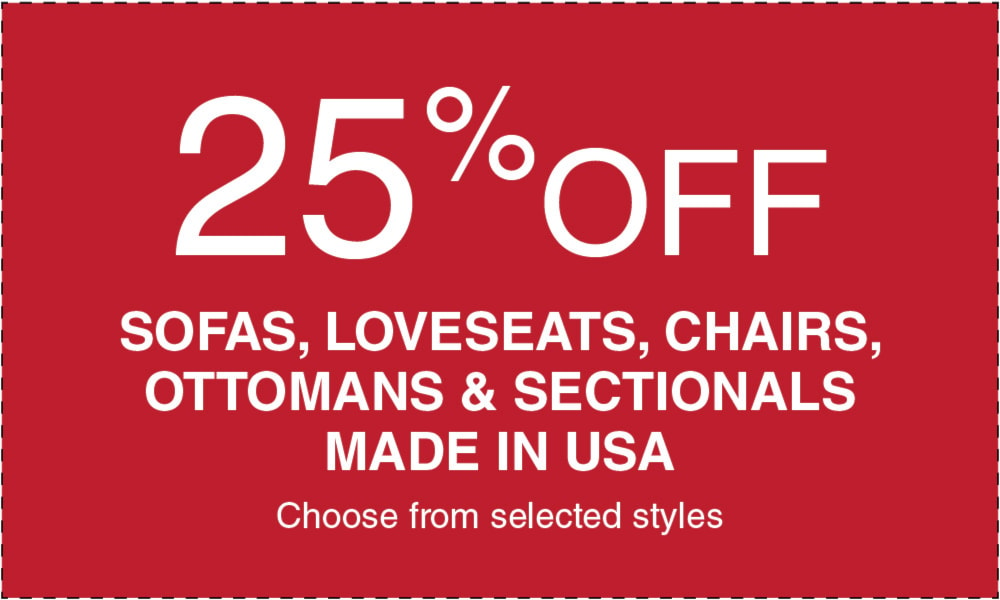 Big Event - 25% off sofas, loveseats, chairs, ottomans and sectionals