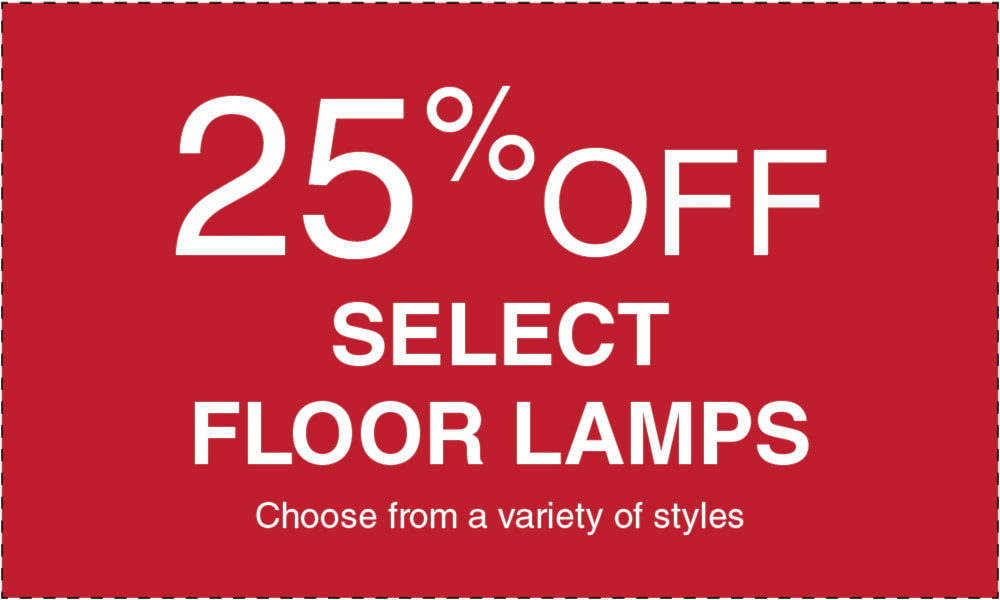 Big Event - 25% off floor lamps