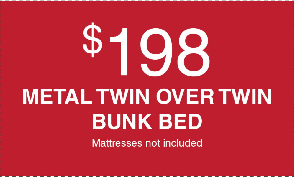 Big Event - $198 Twin over Twin Bunk Bed