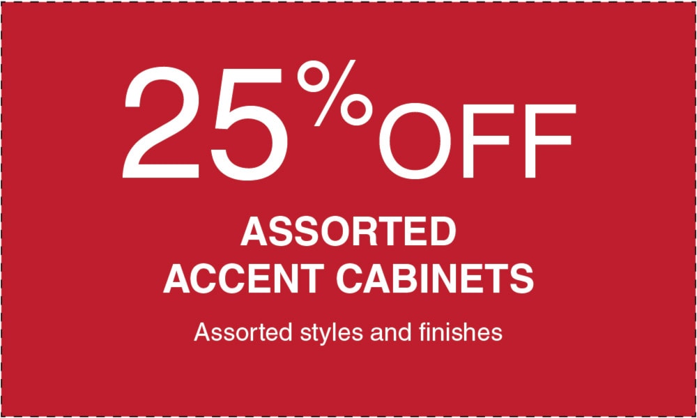 Big Event - 25% off accent cabinets