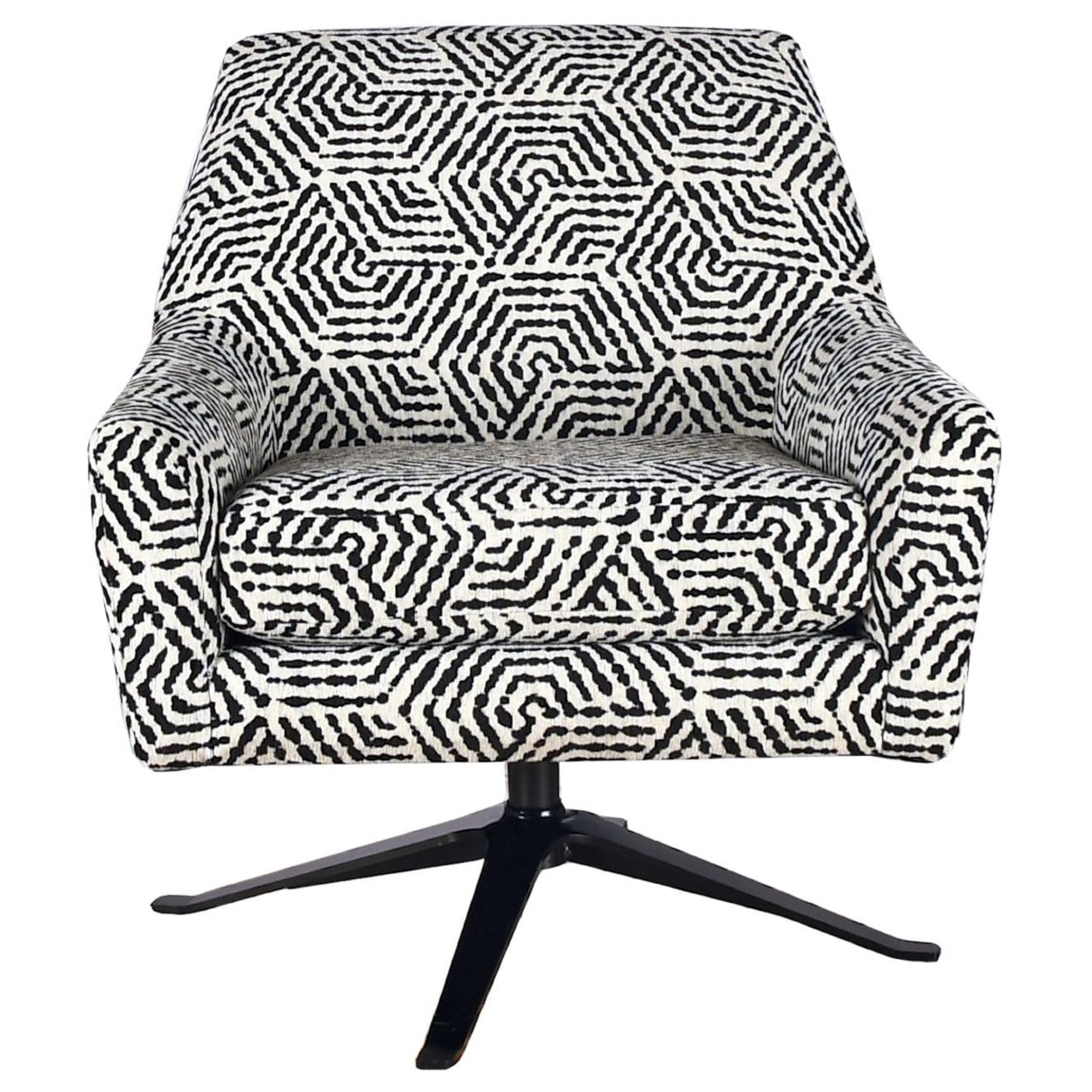 Black and White Swivel Chair
