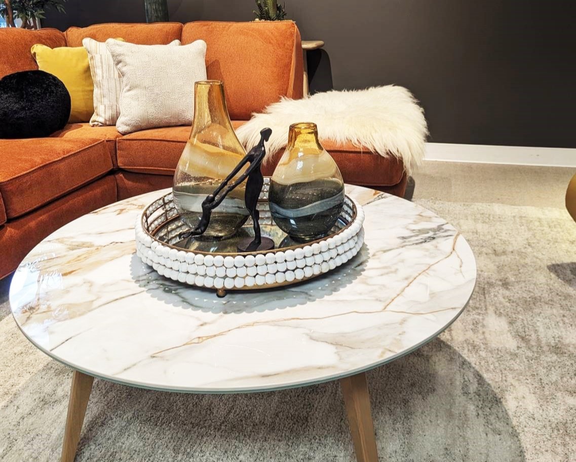 Coffee Table with Accessories On it