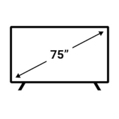 75 inch tv