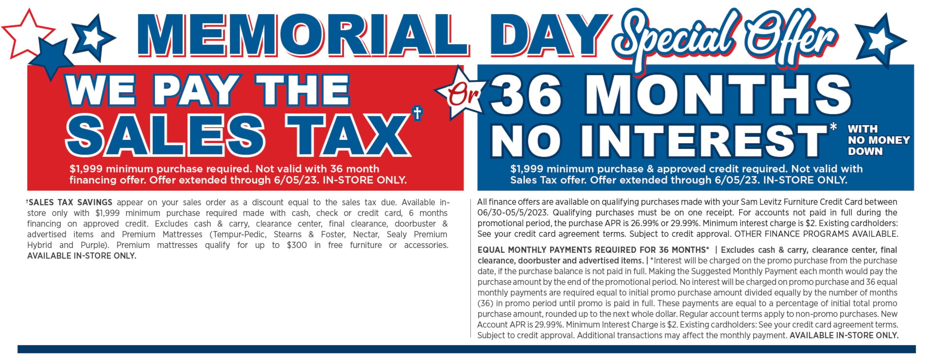 special-memorial-day-offer