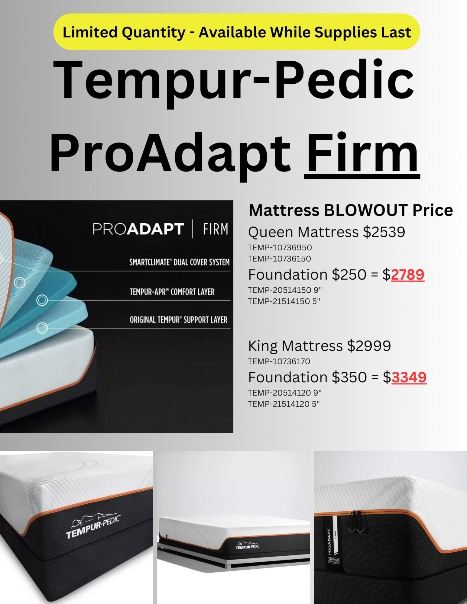 TempurPedic ProAdapt Firm