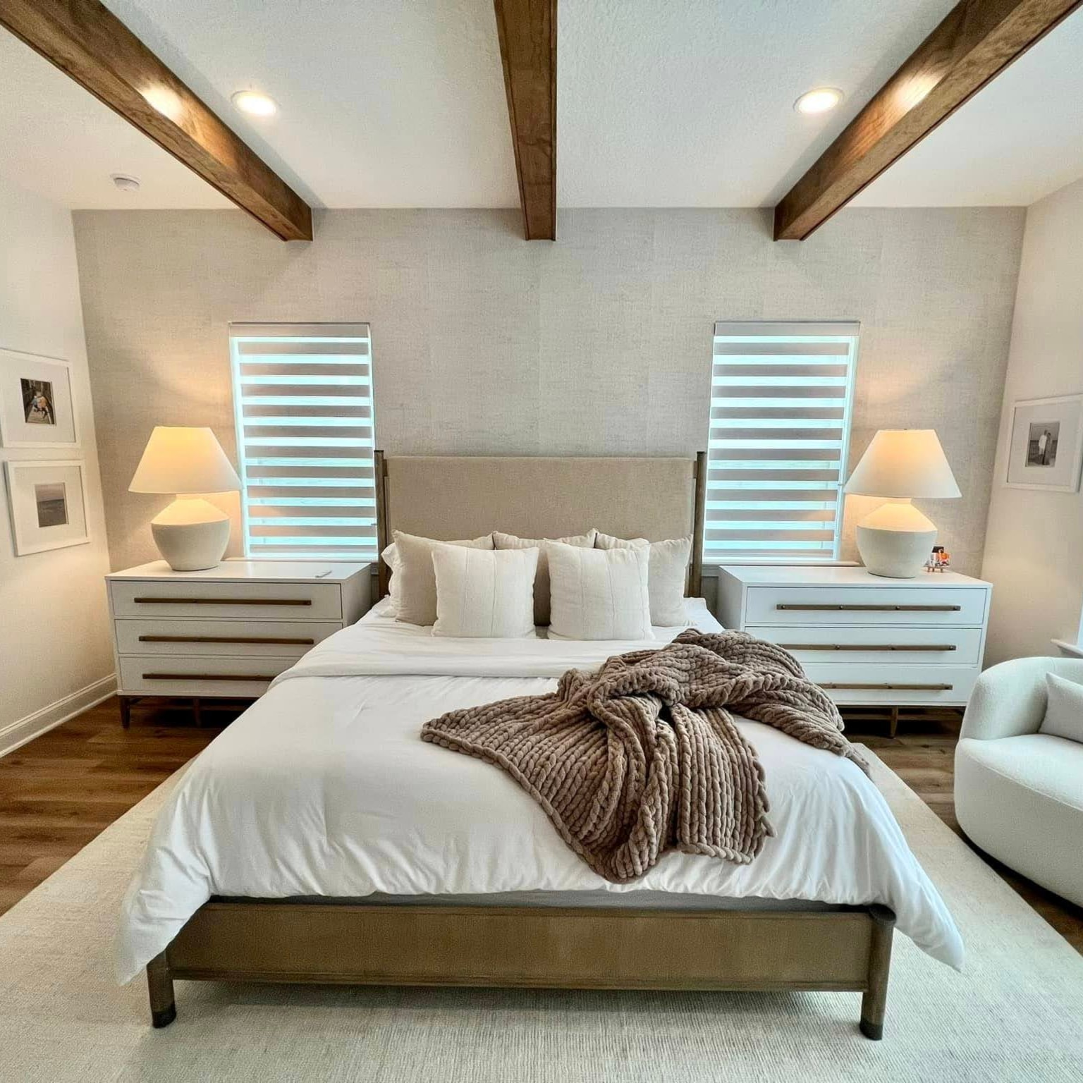 Transitional Farmhouse Bedroom