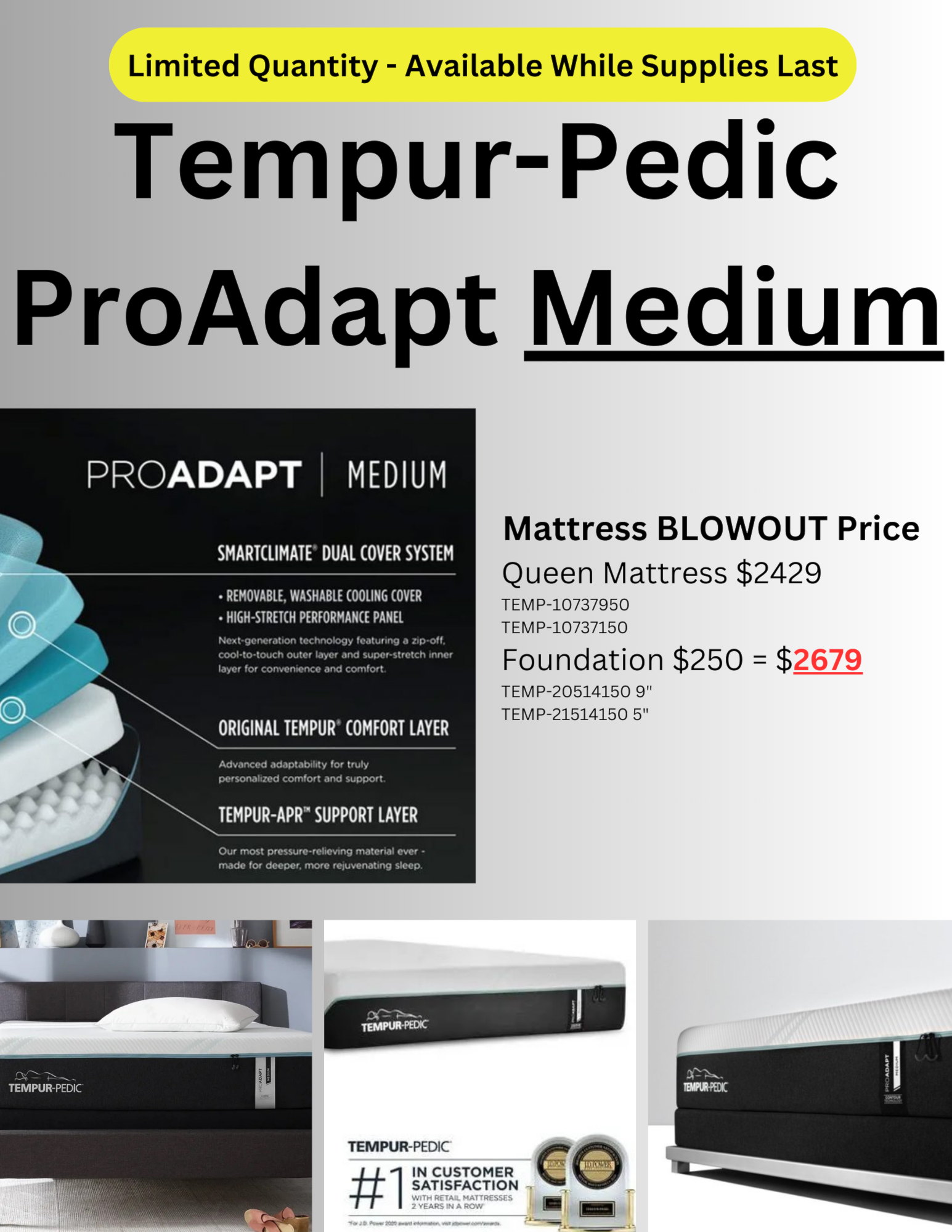 TempurPedic ProAdapt Medium