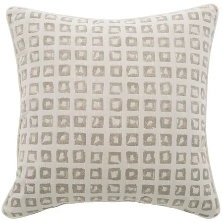 pillow with geometric pattern