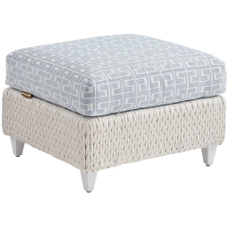 wicker outdoor ottoman