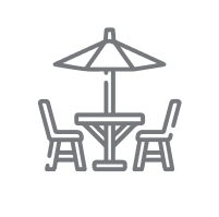 icon of outdoor dining set