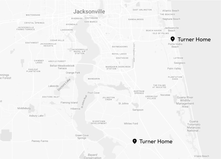 map of jacksonville and st. augustine store locations