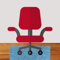 red chair graphic
