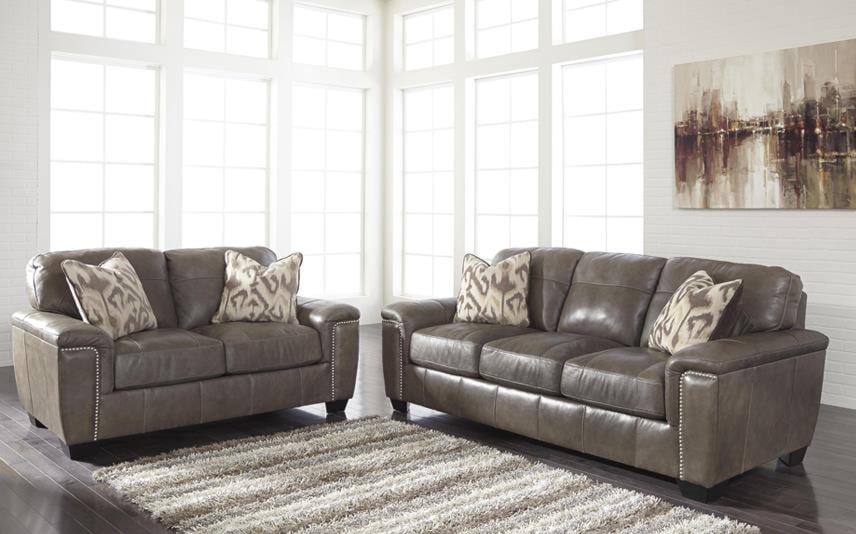 gray sofa and loveseat set