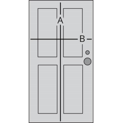 door measuring height and width