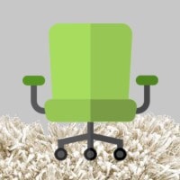 green chair graphic