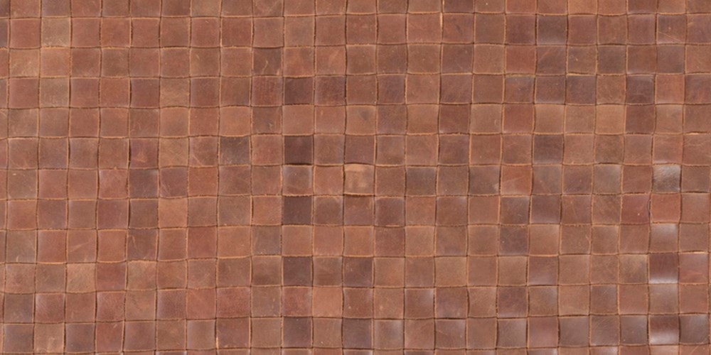 leather rug material