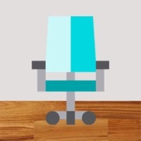 blue chair graphic