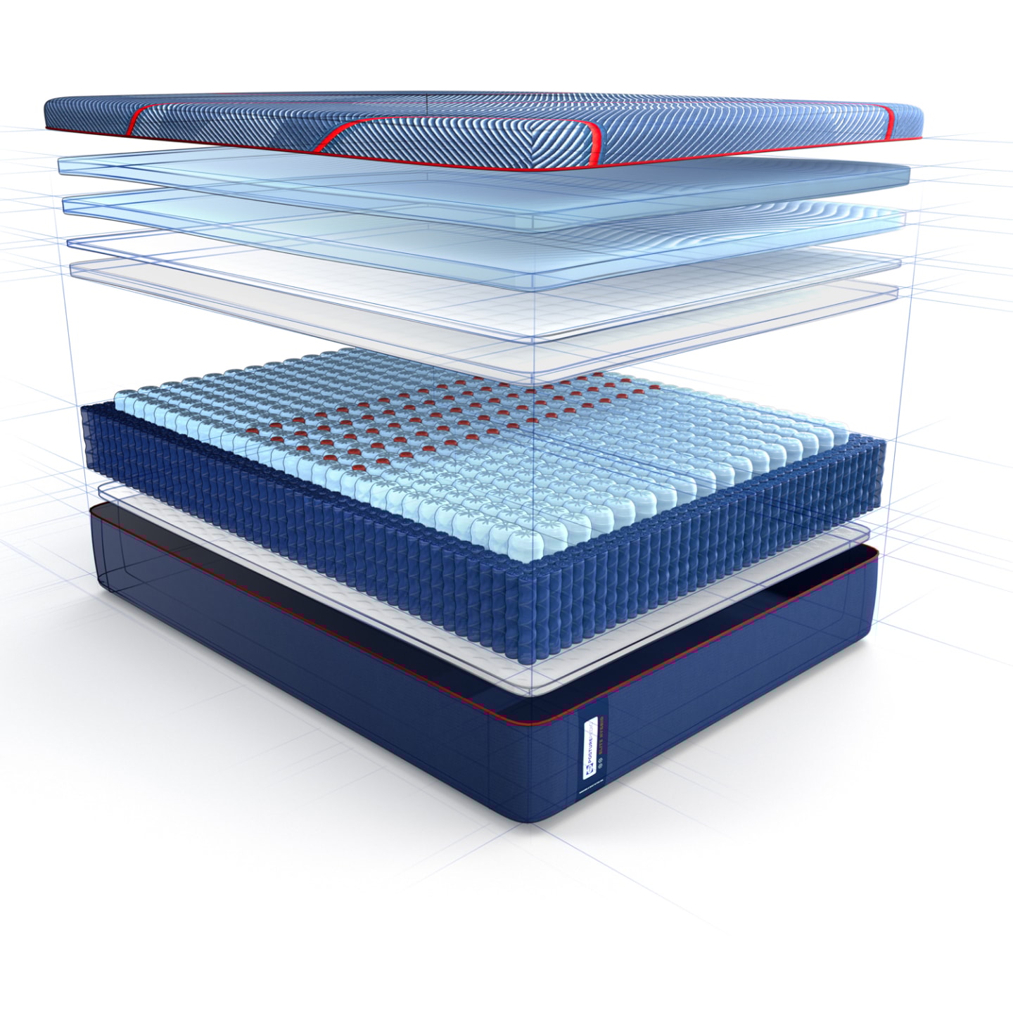 Showing Layers of a Mattress