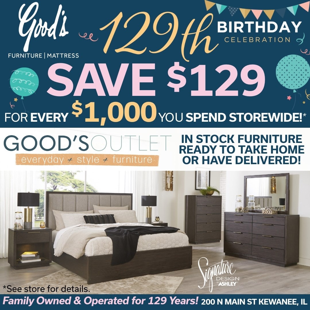 Current Promotions Goods Furniture Kewanee, Peoria, Quad Cities