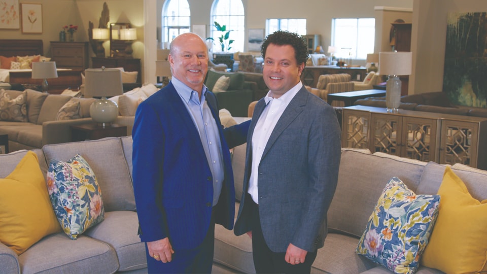Mike and Matt Huber at Belfort Furniture