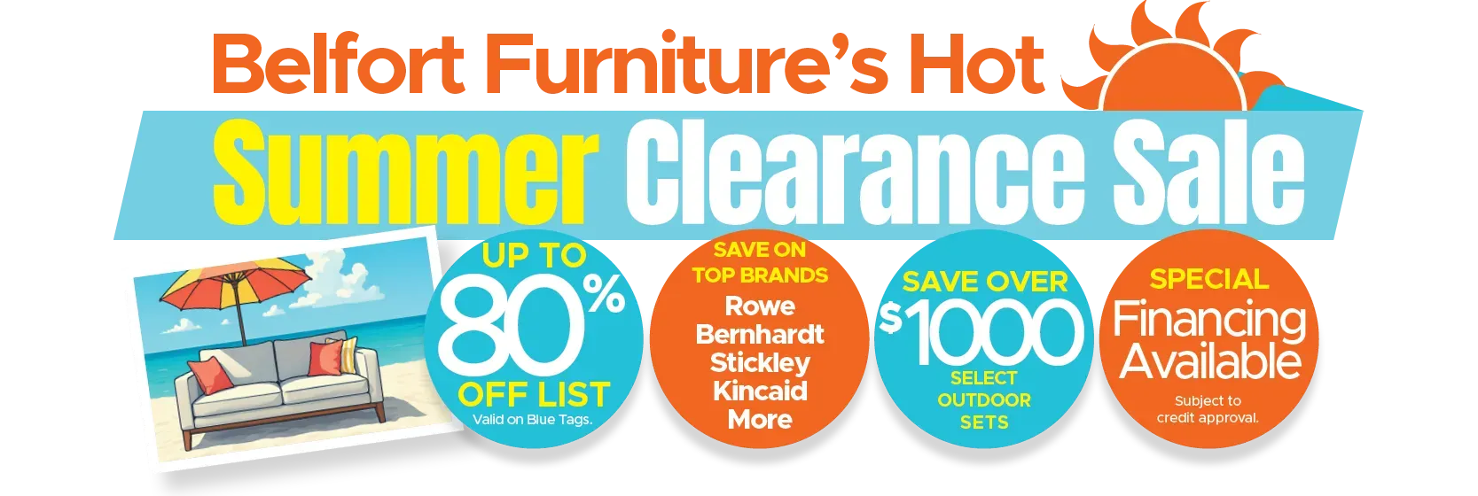 summer clearance sale, furniture sale