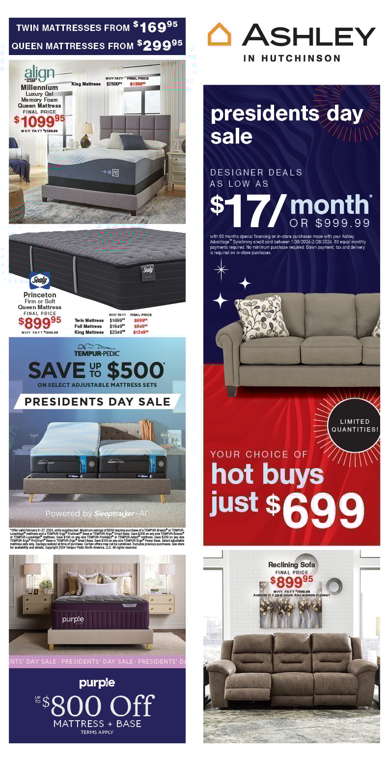 Ashley Furniture Hutchinson, Glencoe, Litchfield, McLeod County